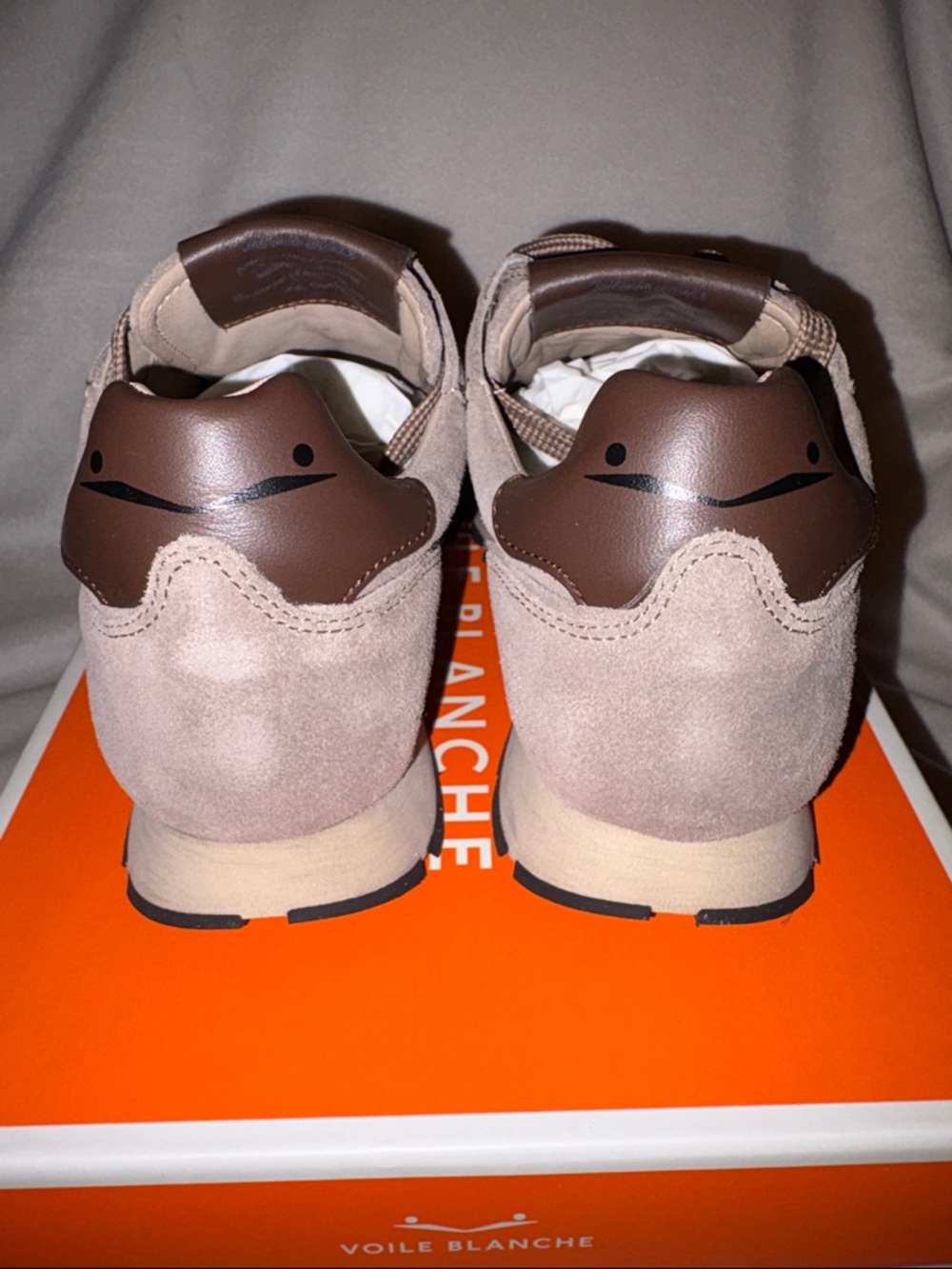 NWT VOILE BLANCHE JULIA Sneaker in Dove Dark Brown - Picture 12 of 16